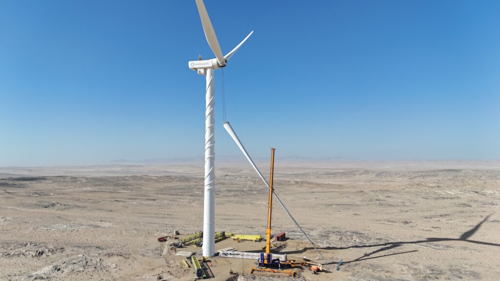 Nabrawind valida en Namibia su tecnología de montaje eólico para emplazamientos de viento extremo