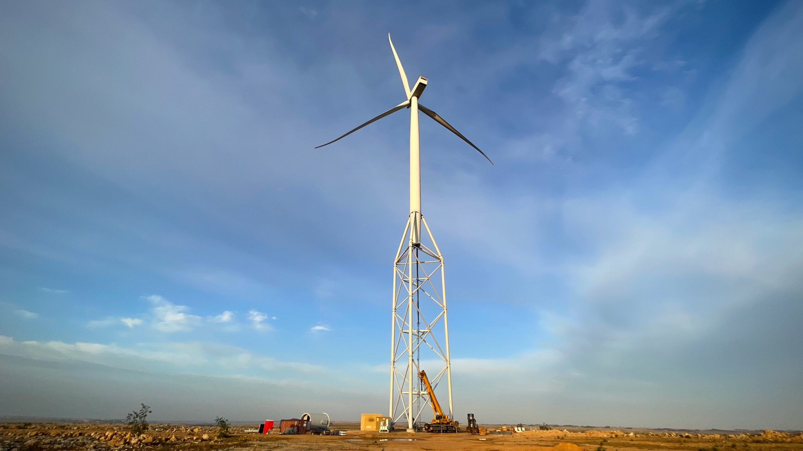 Nabrawind instala la turbina eólica más alta de África en un parque desarrollo por Innovent en Marruecos