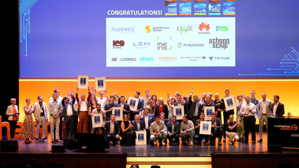 IED Electronics recibe el premio "The smarter E AWARD 2026" en la categoría Photovoltaics