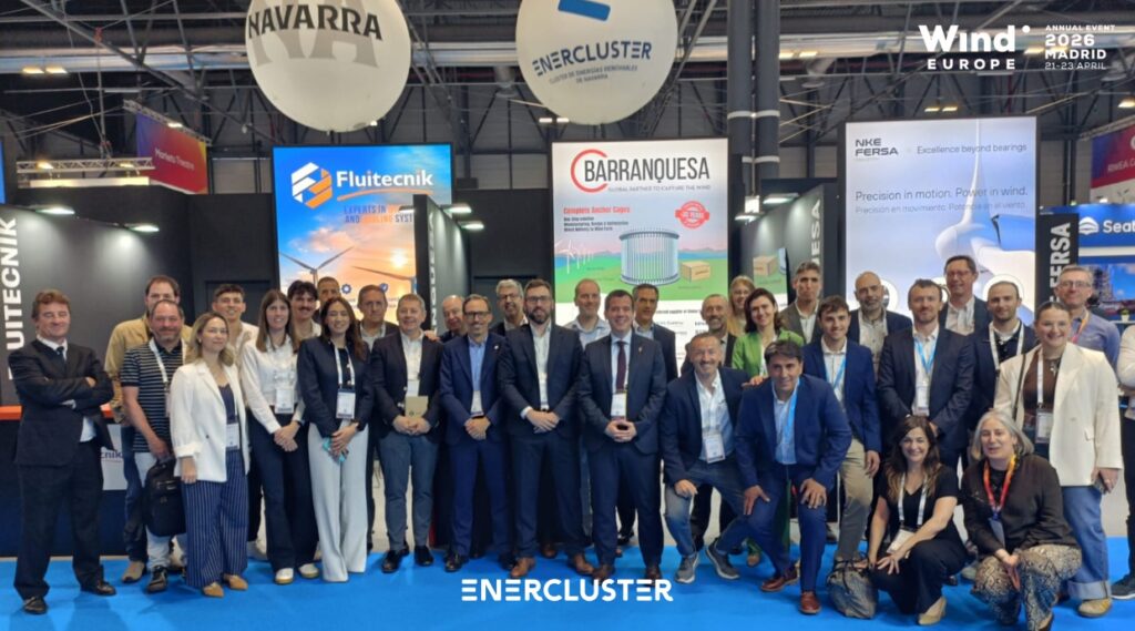 Enercluster refuerza la presencia de la industria eólica navarra en WindEurope 2026