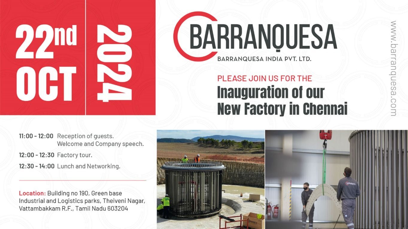 Industrial Barranquesa opens its new plant in Chennai (India)