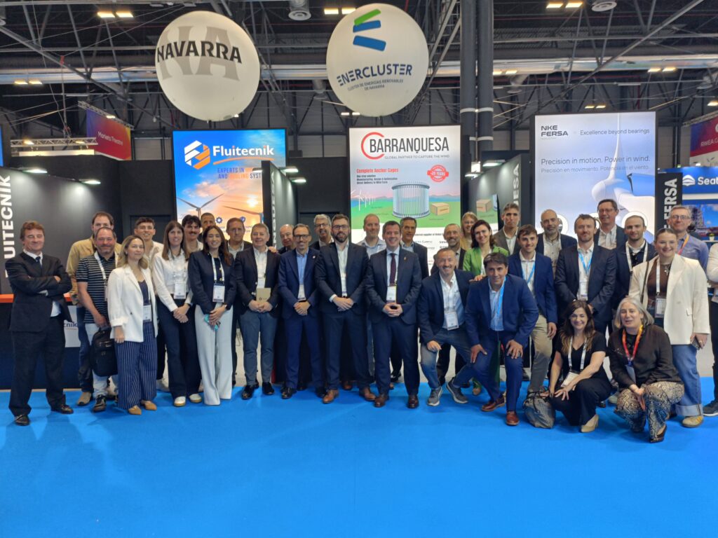 Enercluster refuerza la presencia de la industria eólica navarra en WindEurope 2026