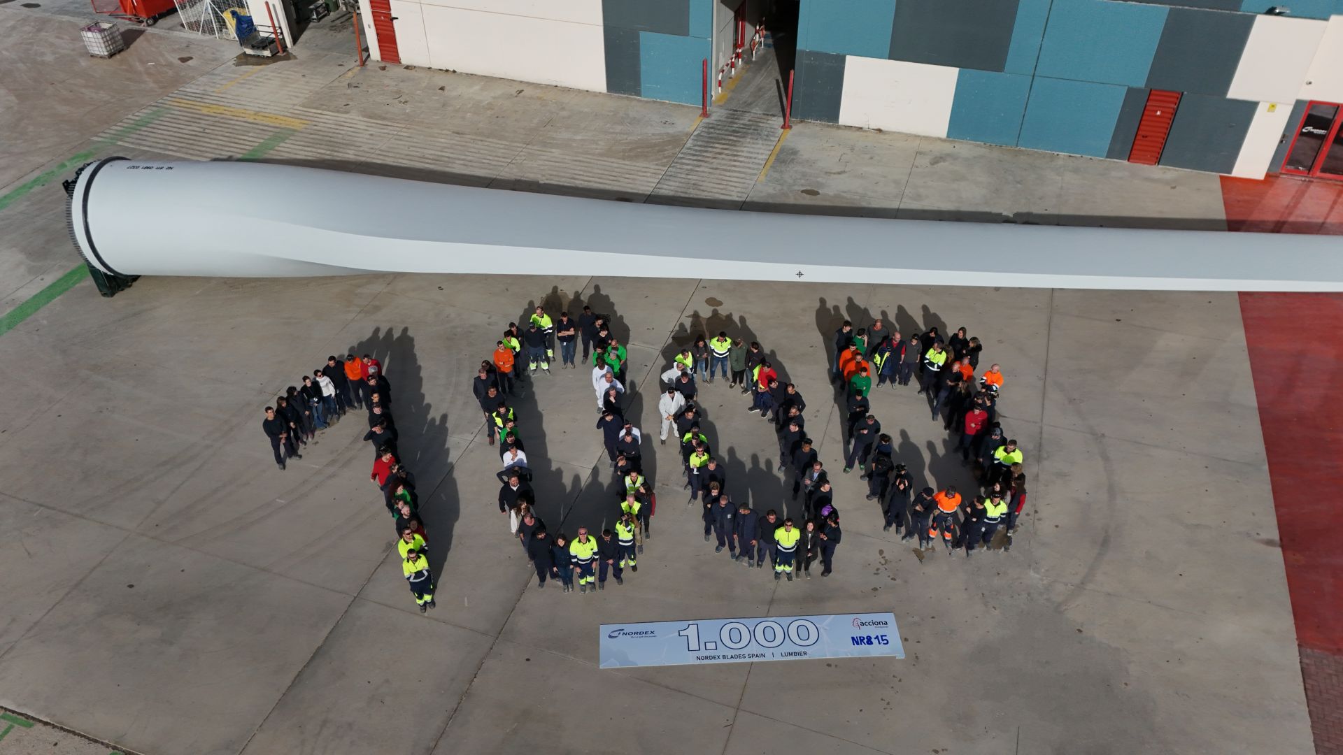 Nordex Blades reaches 1.000 blades manufactured in its Lumbier plant