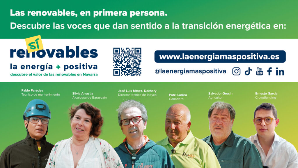 ENERCLUSTER impulsa “RENOVABLES SÍ · La energía más positiva”, una campaña para poner en valor el impacto de las renovables en Navarra
