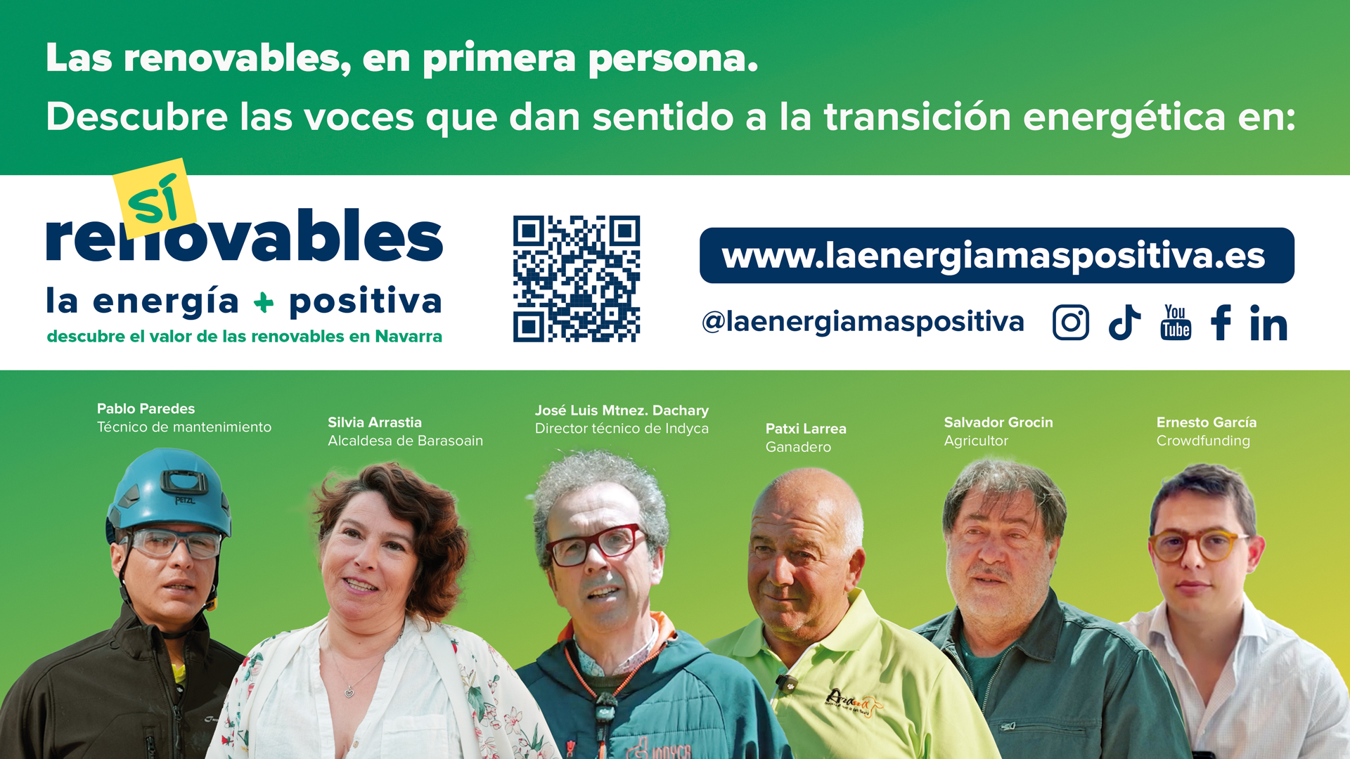 ENERCLUSTER impulsa “RENOVABLES SÍ · La energía más positiva”, una campaña para poner en valor el impacto de las renovables en Navarra